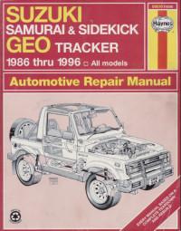 Automotive Repair Manual Suzuki Samurai 1986-1996 г.