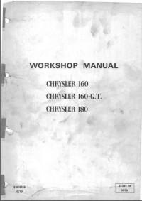 Workshop Manual Chrysler 160 & 160-G.T.