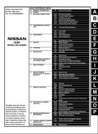 Service Manual Nissan Leaf 2011-2014 г.