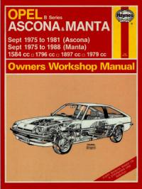 Owners Workshop Manual Opel Ascona 1975-1981 г.