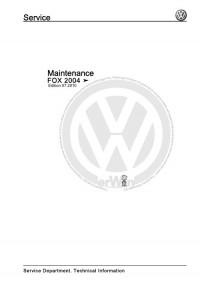 Workshop Manual VW Fox 2004 г.