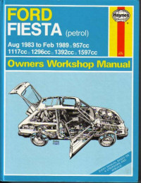 Owners Workshop Manual Ford Fiesta 1983-1989 г.