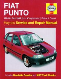 Service and Repair Manual Fiat Punto 1994-1999 г.