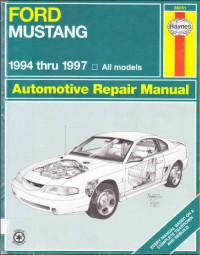 Automotive Repair Manual Ford Mustang 1994-1997 г.