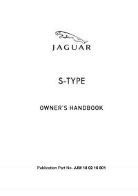 Owner`s Handbook Jaguar S-Type.