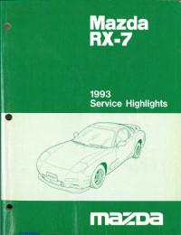 Service Highlights Mazda RX-7 1993 г.