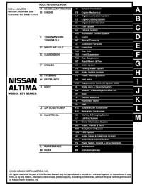 Service Manual Nissan Altima 2007-2009 г.