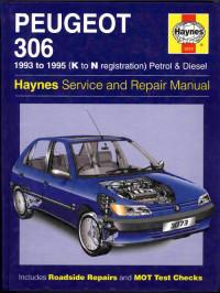 Service and Repair Manual Peugeot 306 1993-1995 г.