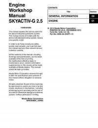 Engine Workshop Manual SkyActiv-G 2.5.