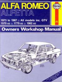 Owners Workshop Manual Alfa Romeo Alfetta.