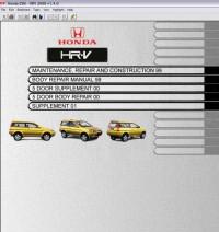 Service Manual Honda HR-V 1999-2001 г.