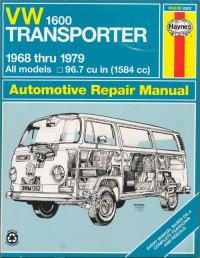 Automotive Repair Manual VW Transporter 1968-1979.