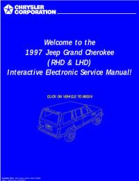 Service Manual Jeep Grand Cherokee 1996-1998 г.