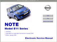 Electronic Service Manual Nissan Note E11.