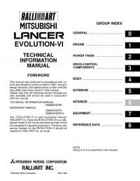 Workshop Manual Mitsubishi Lancer Evolution IV/V.