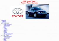 Repair Manual Toyota Camry 2007 г.