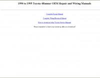 Repair Manual Toyota 4Runner 1990-1995 г.