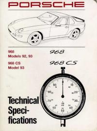 Technical Specifications Porsche 968 1992-1993 г.