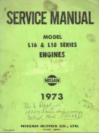 Service Manual Nissan engine L16/L18.