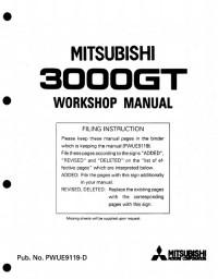 Workshop Manual Mitsubishi 3000GT.