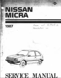 Service Manual Nissan Micra 1987 г.