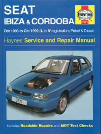 Service and Repair Manual SEAT Cordoba 1993-1999 г.