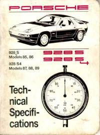 Technical Specifications Porsche 928 1978-1989 г.