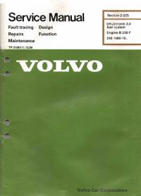 Service Manual LH-Jetronic 2.4 Volvo 240 с 1989 г