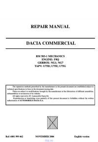 Repair Manual Dacia Pick-Up.