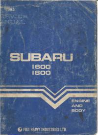 Service Manual Subaru 1600/1800.