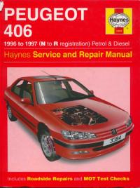 Service and Repair Manual Peugeot 406 1996-1997 г.
