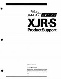 Techical Information Jaguar XJR-S.