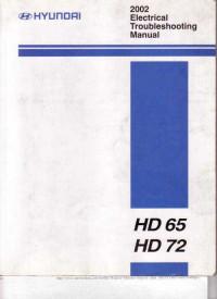 Electrical Troubleshooting Manual Hyundai HD 65/72.