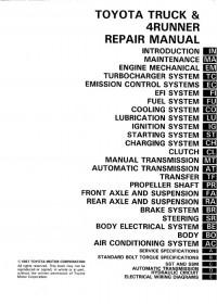 Repair Manual Toyota 4Runner 1985-1988 г.