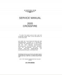 Service Manual Chrysler Crossfire 2005 г.