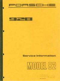 Service Information Porsche 928 1982 г.