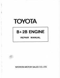 Repair Manual Engine Toyota B-2B-3B-11B-13B.