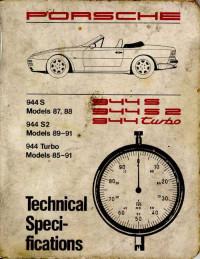 Technical Specifications Porsche 944 1984-1991 г.