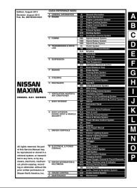 Service Manual Nissan Maxima 2009-2014 г.