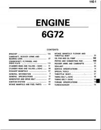 Engine Overhaul Manual Mitsubishi 6G72.