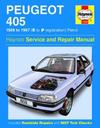Service and Repair Manual Peugeot 405 1988-1997 г.