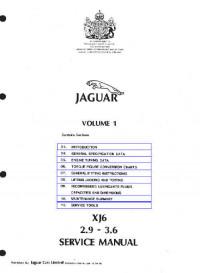 Service Manual Jaguar XJ6 2.9-3.6.