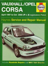 Service and Repair Manual Opel Corsa 1997-2000 г.