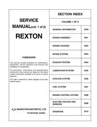Service Manual SsangYong Rexton.