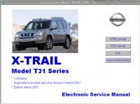 Electronic Service Manual Nissan X-Trail с 2007 г.