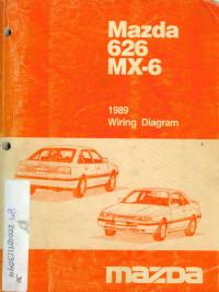 Wiring Diagram Mazda MX-6 1989 г.