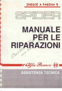 Manuale per le riparazione Spider.