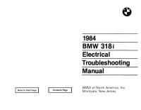 Electrical Troubleshooting Manual BMW 3-Series 1983-1992 г.