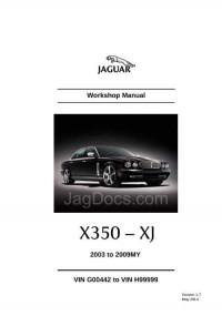 Workshop Manual Jaguar XJ 2003-2009 г.
