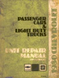 Unit Repair Manual Chevrolet Light Duty Truck 1980 г.
